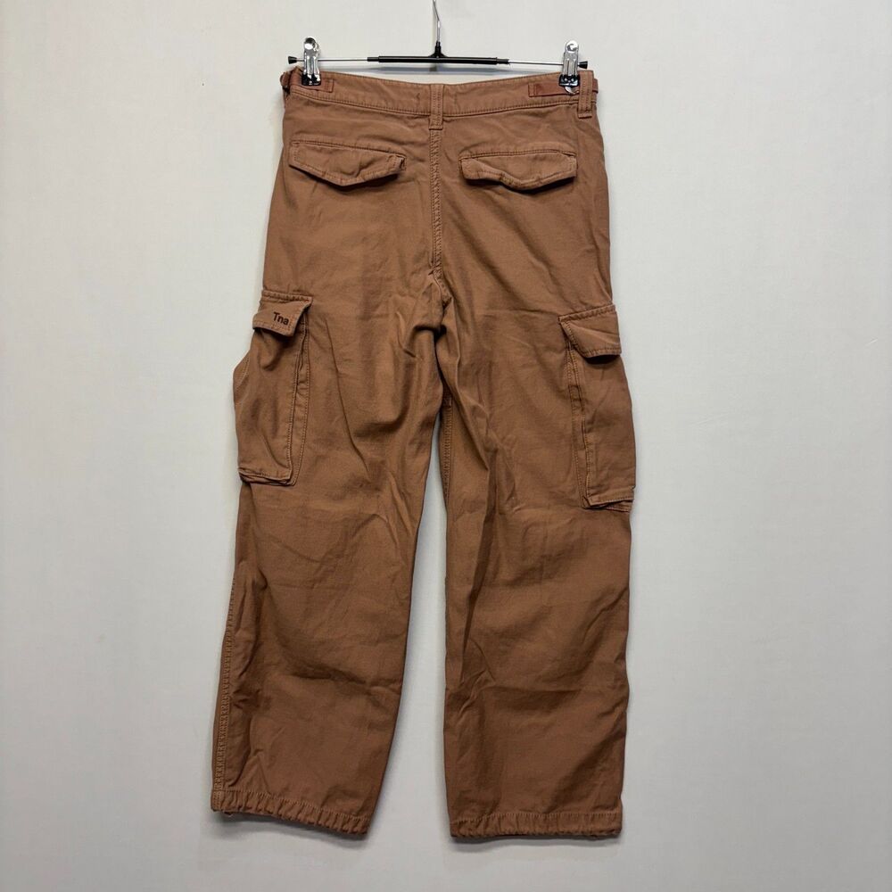 Tna Aritzia Women Utility Cargo Pants Size 2 Cotton Wide Leg C068 -21 - Picture 15 of 16